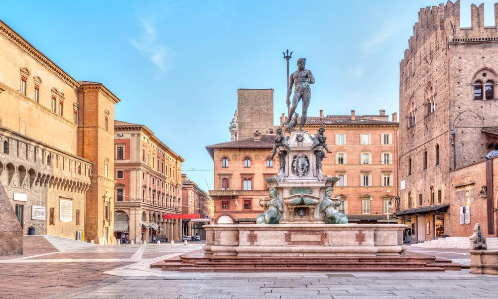 Piazza Nettuno in Bologna